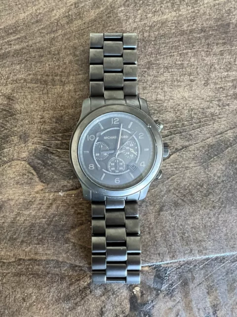 Michael Kors Runway Gunmetal Chronograph Watch