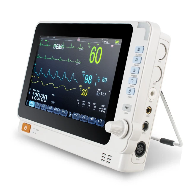 Medical Dental Patient Monitor ICU CCU Vital Sign Machine ECG NIBP RESP TEMP A+