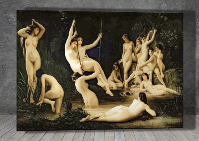 Luis Ricardo Falero Nymphs Granada CANVAS PAINTING ART PRINT 1423