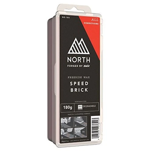 Swix North Speed Brick Universal Range Snowboard & Ski All Temp Wax 180g Red