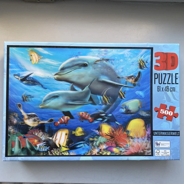 3D Puzzle Unterwasserwelt - 500 Teile - 61 x 46 cm Howard Robinson - Innovakids