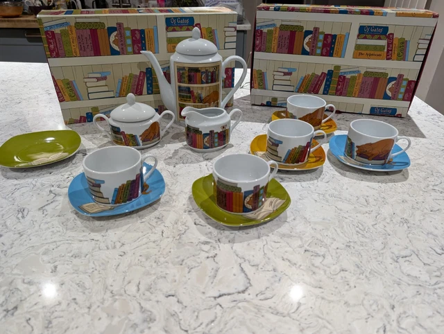 LOT DE 6 tasses/soucoupes Espresso Demitasse 2 oz tasse à café-vert