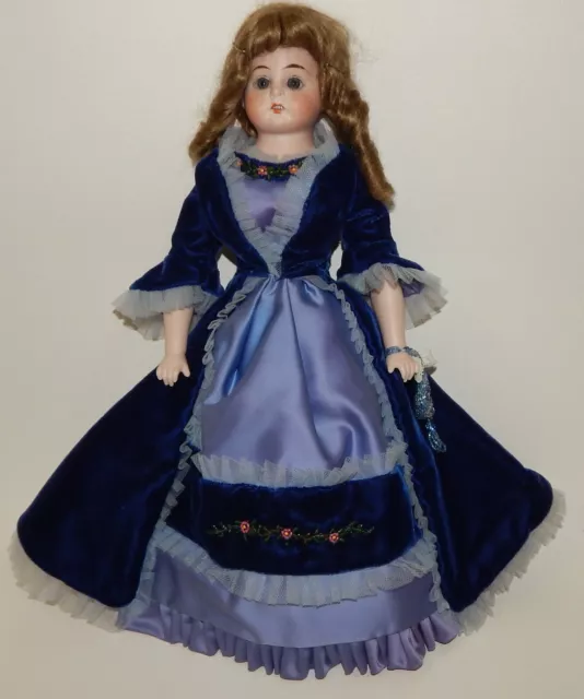 Louis Wolf & Co. Bisque Porcelain Cloth Body 14" Doll