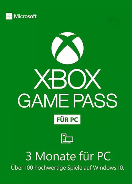Xbox Game Pass 3 Month For PC - Xbox Game Pass 3 Monate für PC Digital Code - EU
