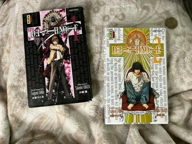 lot de 2 livres mangas DEATHNOTE"  VOLUMES 1 et 2