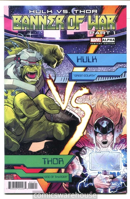 Hulk Vs Thor Banner War Alpha (2022 Marvel) #1 Variant 1:25 Coccolo Nm G32847