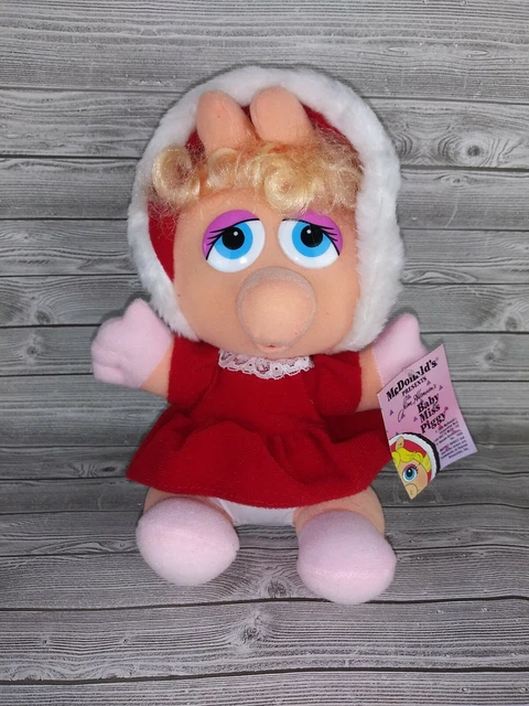 9" McDonald's Jim Henson vintage 1987 BABY MISS PIGGY Plush Stuffed Animal