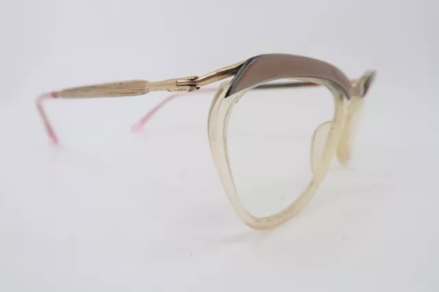 Vintage 50s gold filled & acetate eyeglasses frames SBF made in France 1/20 10CT