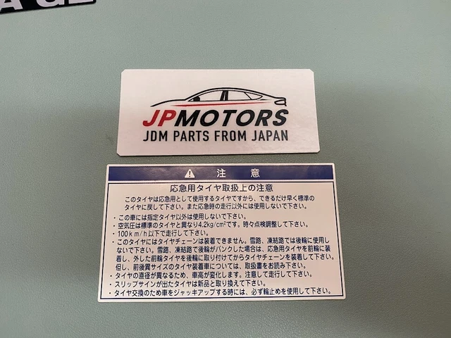 TOYOTA GENUINE AE86 Levin Trueno Tire Caution Label Stickers New JDM TOYOTA GENUINE AE86 Levin Trueno Tire Caution Label Stickers New JDM