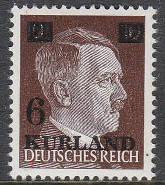 Stamp Germany Kurland Mi 02 1945 WWII Latvia War Occupation Russia Hitler MNH