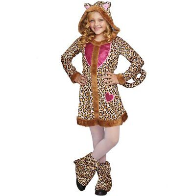 Vendor Labelling Cheetah Cutie Girls Kids Halloween Costume, Multi Size M (8-10)