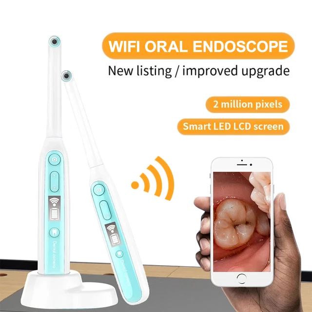 Intraoralkamera Wireless WLAN Oral Dental Endoskop 8 verstellbaren LED Licht g