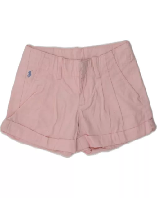 RALPH LAUREN Girls Casual Shorts 5-6 Years W22  Pink Cotton BR10