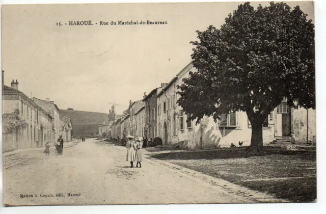 HAROUE - Meurthe et Moselle - CPA 54 - la rue Marechal de Beauveau