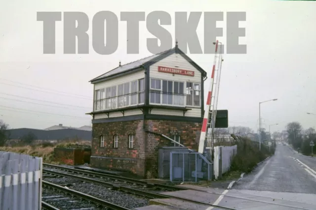 35mm Slide BR British Rail Scene View Hawkesbury Lane Signal Box 1987 Original