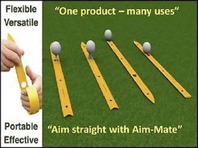 12 x Aim Mate Coach Pack Golf Training Hilfe Verbesserung der Ausrichtung tragbar Mehrzweck