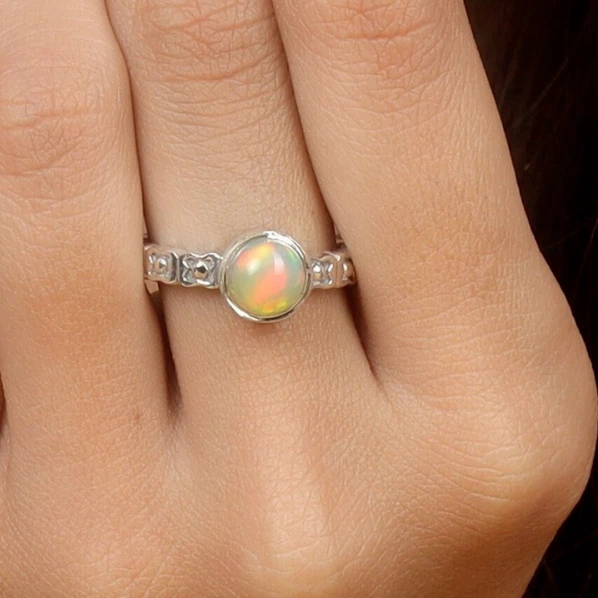 Collana Pietra Preziosa Lapislazzuli Naturale con Perline Fatte a Mano