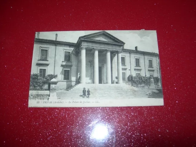 Carte Postale Ancienne   Privas   Ardeche   Le Palais De Justice