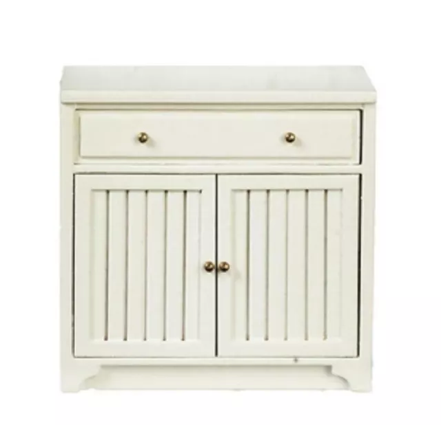 Maison de Poupées Cuisine Base Unité Armoire Blanc JBM Meubles Miniatures 1:12