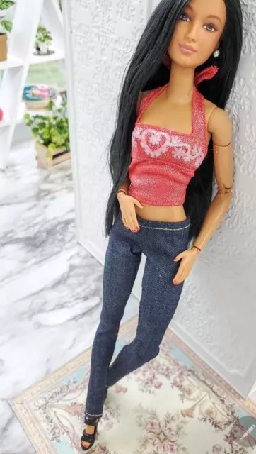 💕Barbie 1/6 Jeans Pants Leggings Fashion Doll Clothes Accessory