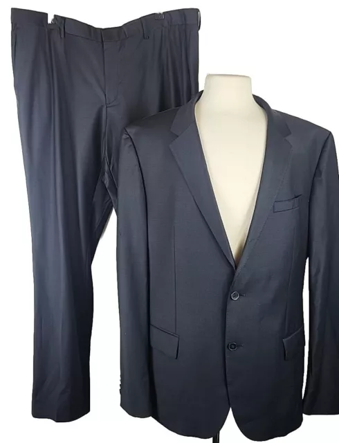 Men's Hugo Boss 2 Piece Suit Navy Blue Jacket 50'' Trousers W 58' L 32'