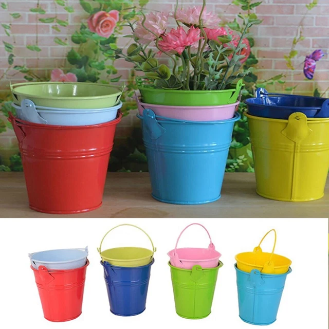 3x Bunte Hängen Eimer Eimer und Eimer Balkon Eimer Garten Hängen Eimer 2