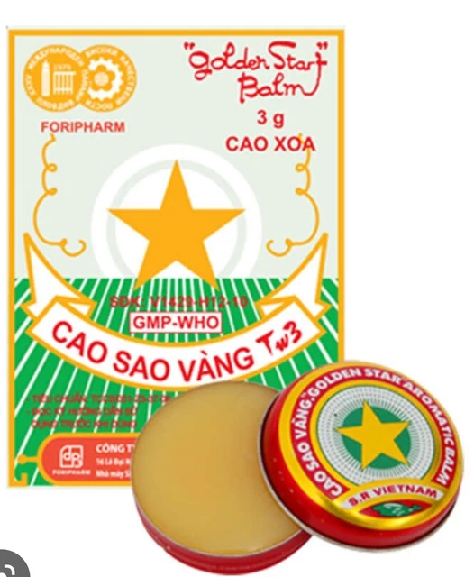 Baume Doré Étoile Việt Nam (Cao sao vàng) Golden Star Balm
