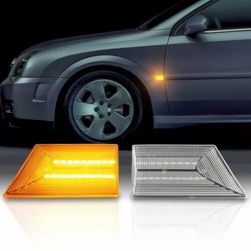 LED Clignotants Latéraux pour Opel Signum Vectra C Année 2002 - 2008 Verre Clair