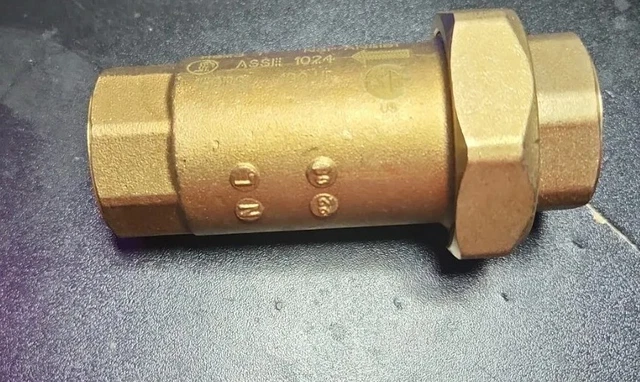 Giacomini R623  1" Dual Check Valve Backflow Preventer Brass 1 inch
