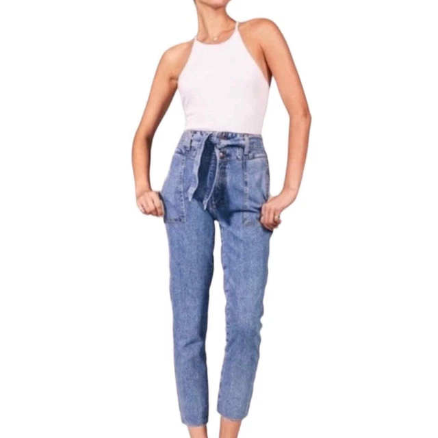 Abercrombie & Fitch Ultra High Rise Straight Denim Jean