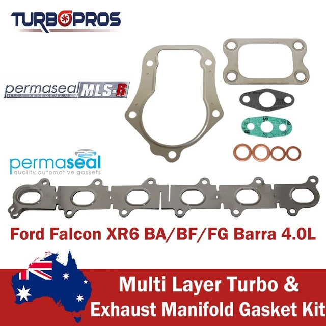 PERMASEAL TURBO+EXHAUST MANIFOLD Gasket Kit For Ford Falcon XR6 BA/BF