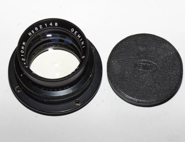 VERY RARE BARREL LENS GEMINI COLOR 210mm F4.5 COVERS 5x7"
