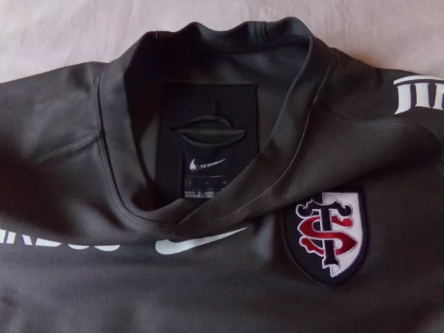 MAILLOT RUGBY porté match amical C.KOLBE STADE TOULOUSAIN 2018 ( SOUTH AFRICA ) 3