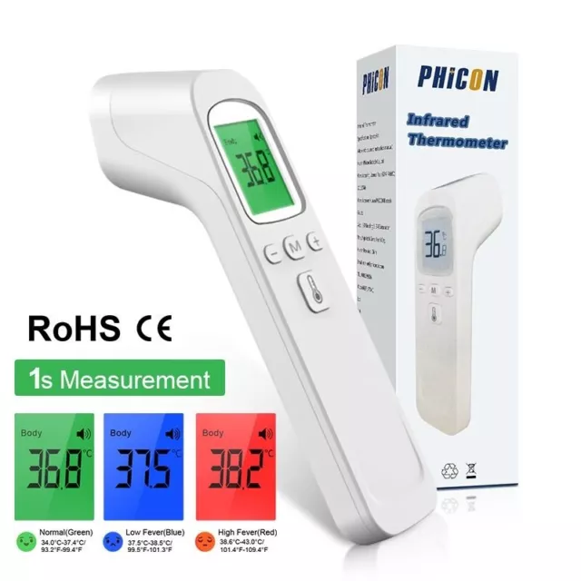 Digital Infrared Forehead Thermometer Room Non-Contact Temperature Gun For Adult