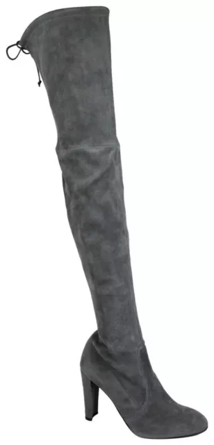 $798 Stuart Weitzman Women's Highland Slate Suede Over-the-knee Boot