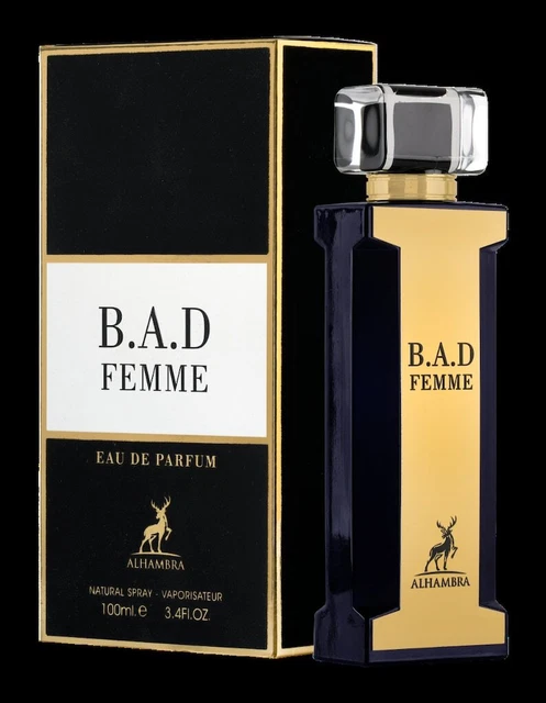 B.A.D MUJER EAU DE PARFUM SPRAY de Maison Alhambra 3,4 oz 100 ml