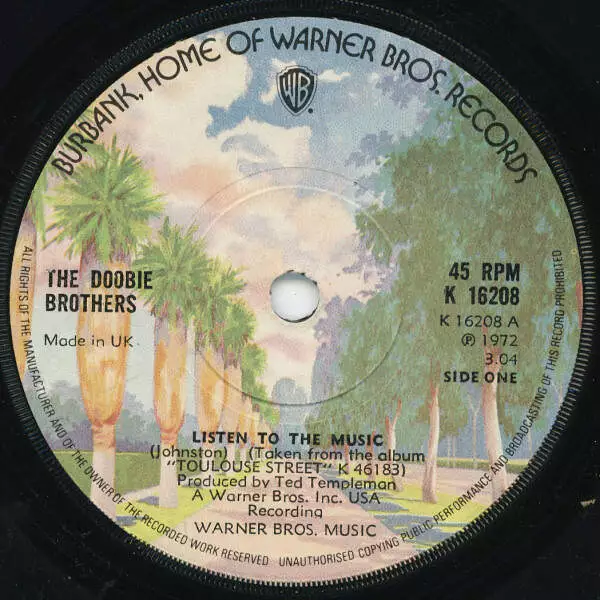The Doobie Brothers - Listen To The Music (7")