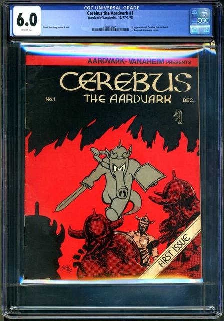 Cerebus The Aardvark #1 - Cgc 6.0 - Owp - Fn - 1St Cerebus