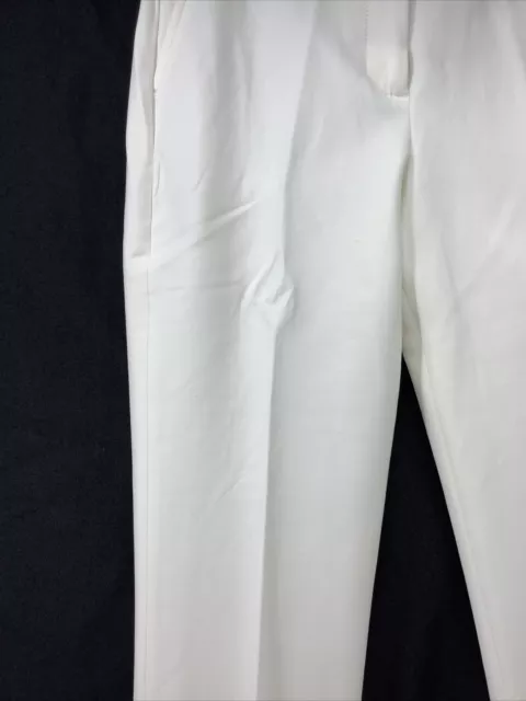 WHBM Womens Elle Slim Ankle Pants White Size 4 3