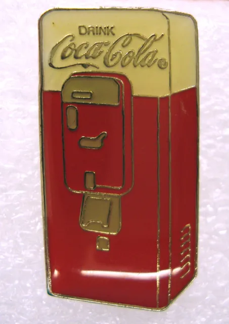 Coca-Cola Vending Machine Lapel Pin Tie Tac 1994 Vendo 88 Enameled Brass Coke