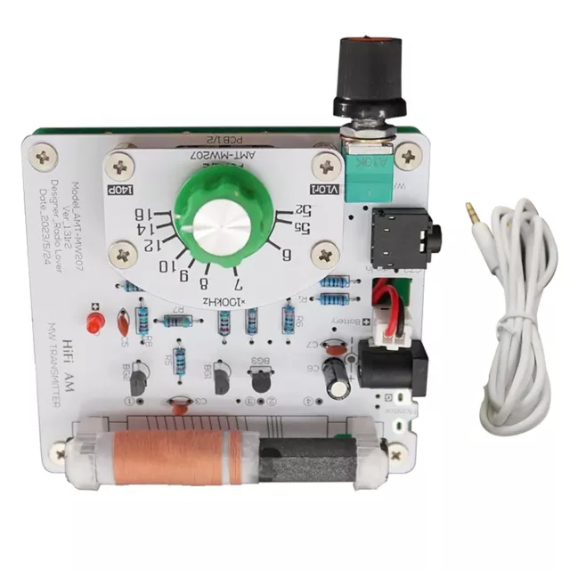 525-1605KHz AM Transmitter MW Transmitter AMT-MW207 Finished DIY w/ Signal Cable