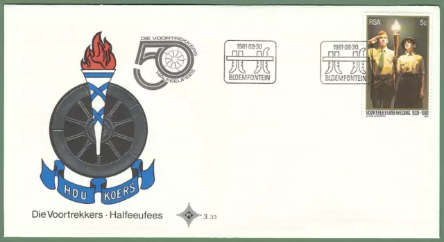 Südafrika - FDC 50 Jahre Voortrekker-Bewegung 1981 Mi. 594