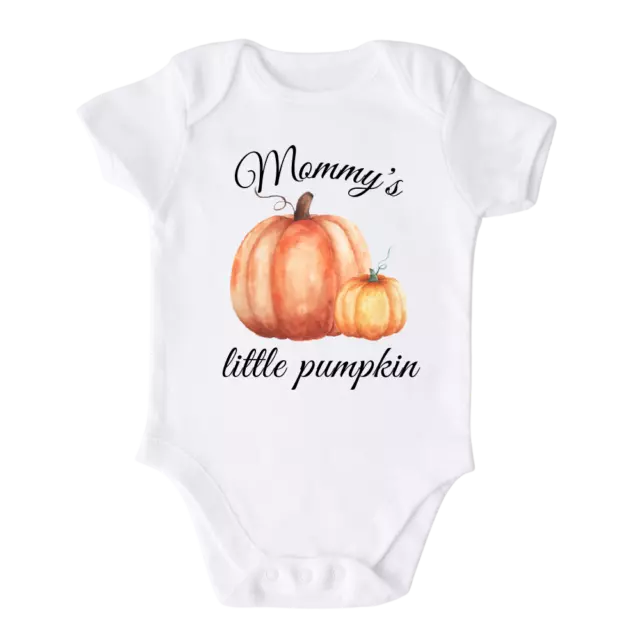 Little Pumpkin Custom Baby Onesie® Fall Outfit Cute Personalized Name Baby