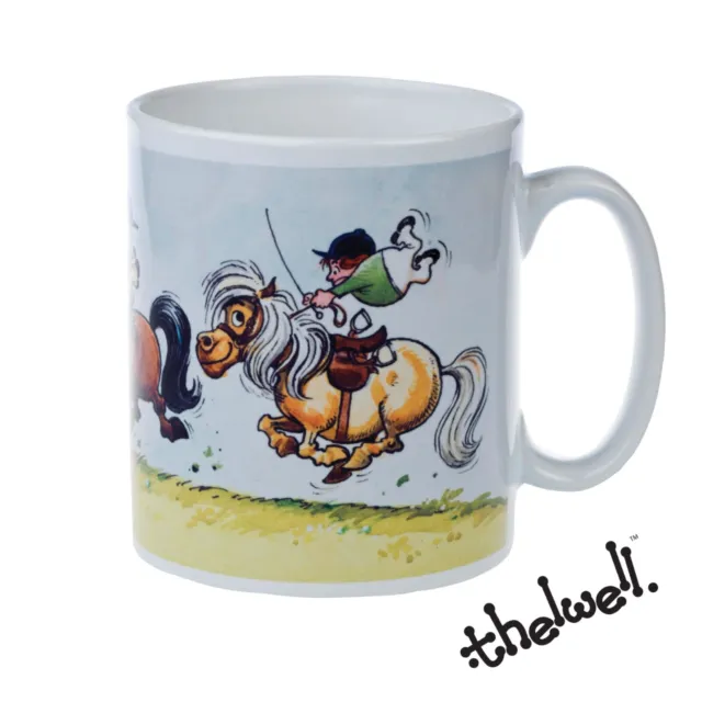 Cartoon horse themed mug. Pony Club by Norman Thelwell