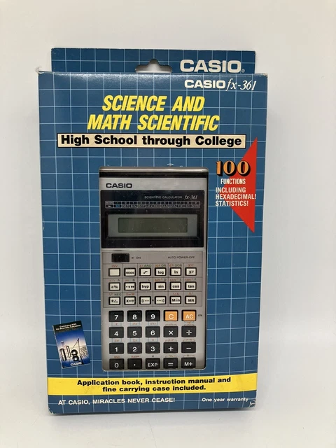 CASIO SCIENTIFIC CALCULATOR fx-361 Made In Japan Original DC/ Sealed ...