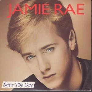 Jamie Rae She's the One 7" vinyl UK Stiff 1984 Sad song number sticker on rear