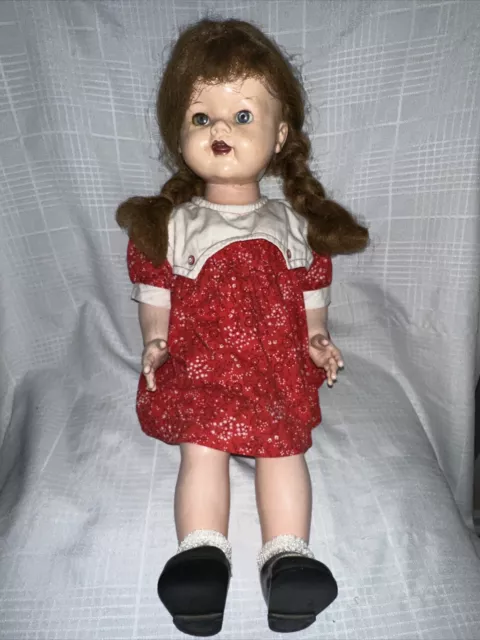 Vintage Ideal Saucy Walker 23” doll 1950s