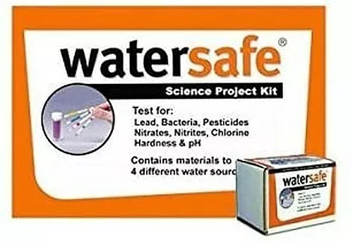 WaterSafe 4 PK Science Project Water Test Kit - Bacteria Lead Pesticides Testing