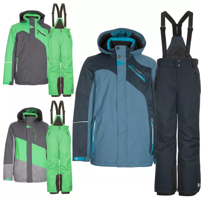 Killtec Kinder Skianzug grün blau Schneeanzug Alpin Skijacke Skihose 128 - 176