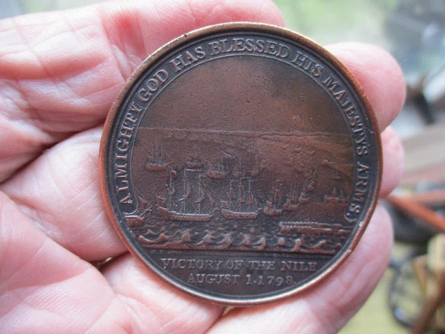 1798 MEDAGLIA DELLA BATTAGLIA DEL NILO DAVISON 47 mm DI KUCHLER EUR